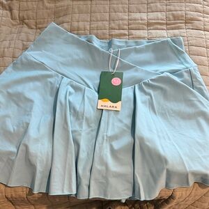 HALARA Light Blue Circle Skater Skirt